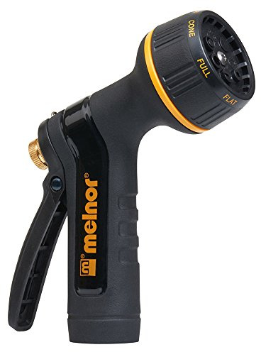 Melnor 995037 Rear Trigger 7 Watering Patterns XT Metal Garden Hose Nozzle, Basic
