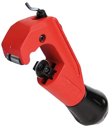 CFH Pipe Cutter RA 730 - Diameter 6-35 mm, Precise Pipe Cutter for Metal Pipes, for Aluminium, Copper, Brass and Thin-Wall Steel Pipes, Infinitely Adjustable, with Internal Deburrer, with Spare