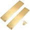 White Hinge Limited 2X Polished Brass Victorian Style Finger Push Plates