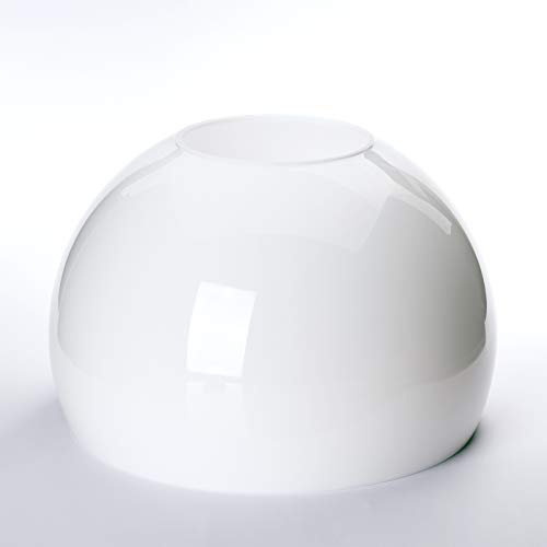 Demi-sphère en verre de rechange 25 cm 250 mm verre abat-jour 10 cm 100 mm blanc opale