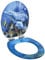 vidaXL Toilettensitz mit Soft Close Deckel Absenkautomatik Delphine-Design WC Sitz Brille Toilettendeckel Klodeckel Klobrille Toilettenbrille MDF
