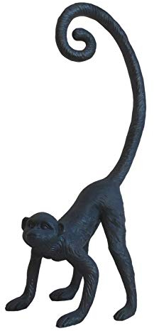 Dekofigur AFFE schwarz 26x11 cm Jungle Design Figur Zierfigur Äffchen Aufsteller
