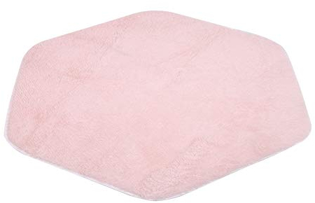 TOYANDONA Ultra Weichen Teppich für Kindergarten Kinder Zimmer Baby Room Home Decor Schlafsaal Hexagon Teppich für Spielhaus Prinzessin Zelt Kinder Spielen Burg Rosa