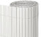 Cañizo PVC de Doble Cara Blanco 3x2 Metros | Resistente 1.200 gr/m2, Decorativo y Fácil Instalación | Alta Privacidad y Ocultación para Valla, Jardín, Balcón o Terraza