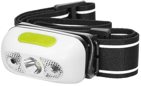 Virone LT-1 Stirnlampe Led Wiederaufladbar mit Berührungslosem Schalter und USB-Ladegerät und Beweglicher Brennerkopf