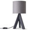 Paco Home Tischlampe Nachttisch Deko Wohnzimmer Leselampe Tischleuchte Nachttischlampe Schlafzimmer E14 Fassung Stoff Lampenschirm Mit Schalter Holz