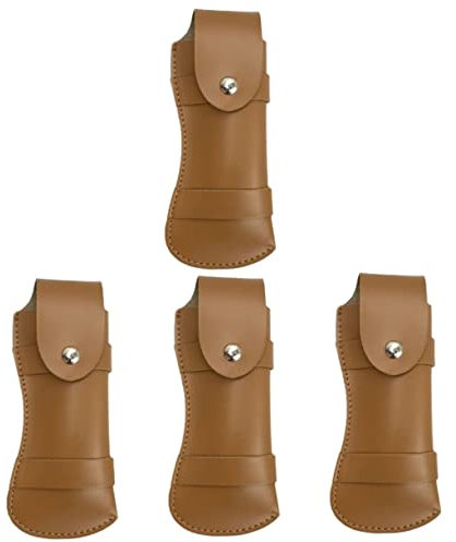 Alipis 4 Pièces Jeu De Couteaux Gaine De Couteau Étui à Couteaux Protecteurs De Coupe Gaine De Chef Étui pour Housse De Coupe-Cuir Porte-Couteaux Fourreau des Sports