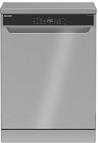 Sharp QW-NA25F44BI-DE Geschirrspüler / 14 Maßgedecke/EcoWash/AquaStop / 3. Schublade/AdvancedInverter-Motor/Auto-Spülprogramme/QuickWash 14'