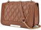 lola mae Crossbody-Taschen für Damen, modisch, gesteppt, Schultertasche mit wandelbarem Kettenriemen, klassische Umhängetasche, Braun-lm716