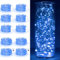 Maxee 10 Stück 2M Blau LED Lichterkette Batterie, Wasserdicht für DIY, Party, Stimmung Lichter, Weihnachtsdeko, Innen- und Außenbereich Deko, 4 Stück Quadratische + 6 Stück Flache Lichterkette