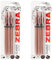 Zebra Pen Z Grip Black Pens Ballpoint, Super Trendy Rose Gold Ballpoint Pens with Triangular Barrel, Pens, Black Ink, Reliable Black Biro Pens Multipack for Everyday Use-Medium Point, 3 pk,Pack of 2