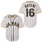 Rioofinx Ohtani Baseballtrikot 16, Japan Nadelstreifen, Hip-Hop-Film, Baseballtrikot für Herren, genäht, kurzärmelig, S-3XL, 16 Ohtani White, 3X-Groß