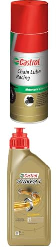 Castrol POWER1 2T, 1 Liter + LUBE RACING, 400 ml