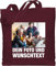 Baumwolltasche - Geschenk mit Bild I eigenem Foto I Name I eigener Text I Wunschtext - Unisize - Bordeauxrot - tasche kindergarten stofftasche selbst drucken logo beutel stoffbeutel deinem