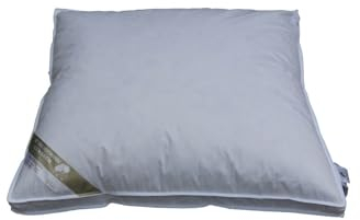Betten Hofmann Parade Kissen Kopfkissen mit Außensteg, extra dick, 80x80 cm, 1700 g Füllgewicht, wie bei Oma, Naturprodukt, waschbar, stabil und strapazierfähig