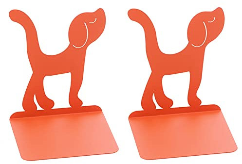 1 Paire Serre-Livres en Forme de Chien Bureau étudiant antidérapant Organisateur de Bureau Serre-Livres en métal Cadeau en Alliage de Zinc extrémités de Livre Vintage Maison