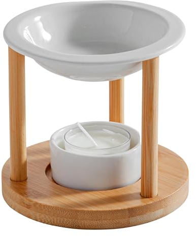 Brûle-Parfum Athena - Série Simplicity - CraftAroma - Aromathérapie Facile - Elements Amovibles - Objet DIY Créatif Sophistiqué - Intérieur Moderne -Brûleur Fondant parfumé -50ml - H 12cm – Zen’Arôme