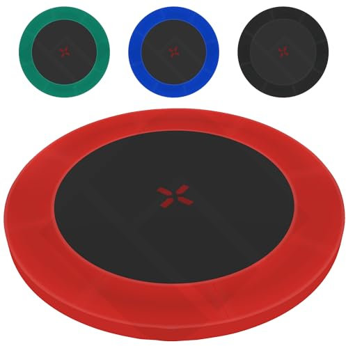 AWM Trampolin Randabdeckung Deluxe 244 305 366 400 430 460 Federabdeckung Randschutz Umrandung Abdeckung (Rot, Ø 300-305 cm)