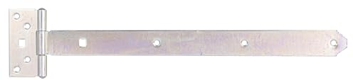 Alberts 844387 Kreuzgehänge | mit verpresstem Stift | galvanisch verzinkt, Dickschichtschutz | Band 393,5 x 34 mm | Scharnier 92 x 44 mm | 10er Set