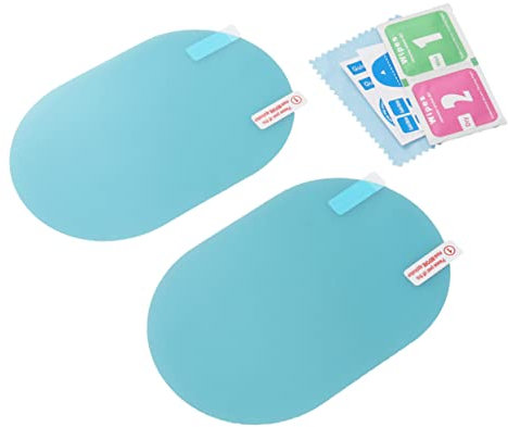 GETAJGHSD 2stücke Auto Rückspiegel Schutzfolie Anti-glare Anti-nebel Regenfest Klare Folie Für Rückfahrspiegel Mit Montagewerkzeug