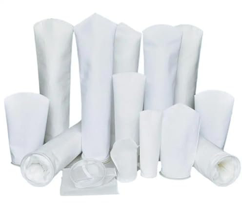 Setaccio per farina, 1 pezzo, 105 x 380 mm, in polipropilene e acciaio inox, filtro industriale a calzino da 0,1/0,2/0,5/1/5/10/25/50/100/200 micron, setaccio per farina (100 micron, anello in PP)