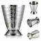 Bicchiere graduato per oncia da cocktail in acciaio inossidabile 304, 75 ml