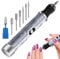Lima de uñas eléctrica para uñas gruesas con cuatro niveles de velocidad, amoladora de uñas de 4.9 x 0.8 pulgadas, herramienta portátil fácil de usar para varias formas