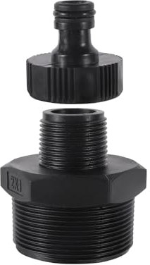 MEXEWORD Connettore for Tubo di riduzione filettato Maschio da 1 Pollice a 2 Pollici in plastica, Raccordo for Tubo di irrigazione da Giardino, Giunto for Acquario, 16 mm/32 mm/59 mm