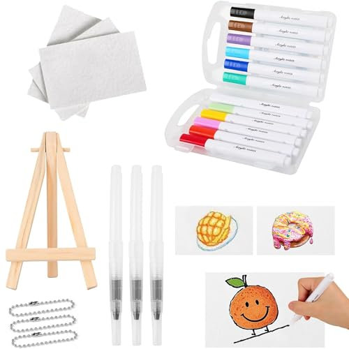 Genérico Pintura mágica hinchable, kit de pintura con textura de espuma 3D, esponja de lienzo para dibujo 3D, papel de pintura en blanco con textura de espuma (Rectángulo)