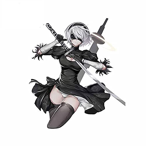 13 cm x 6,1 cm für Nier Automata A2 Autoaufkleber, Vinyl, Okklusion, Kratzer, Persönlichkeit, wasserdicht