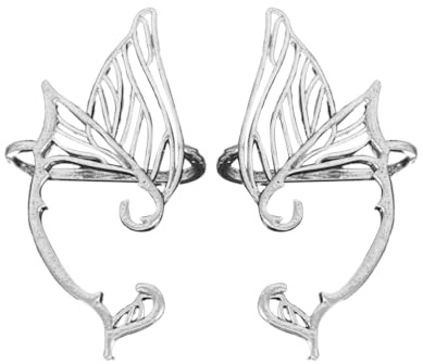 CMBSSTFC 2 Pack Fairy Wing Ear Clip Set Exquisite Fairy Wing Ear Cuff Ear Accessories