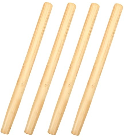 NUOBESTY 4pcs Ergonomic Hardwood Handles Replacement for Garden Spades Hoes and Landscaping Tools Smooth Polished Surface Reinforced Wear-Resistant Wooden Tool Grips Lightweight and Easy to