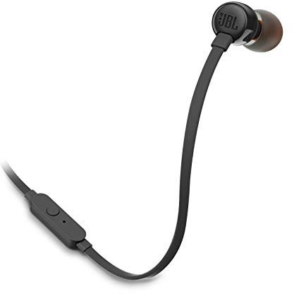 JBL Tune160, Cuffie Intrauricolari, Nero | Suono JBL Pure Bass, Ultraportatile, Perfette per l'Uso Quotidiano