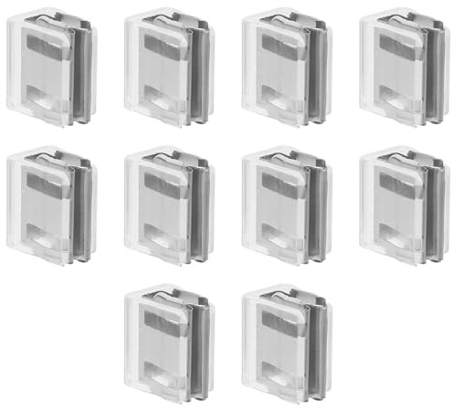 ULTECHNOVO Cerraduras de Ventana Corrediza 10 Piezas Llave y Topes Antirrobo para Ventanas y Puertas Deslizantes Sistema de Fricción para Seguridad en Casa y Oficina