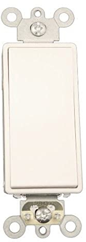 Leviton Decora Plus Wippen ctr-off Momentary Kontakt 1 pol. Wechselschalter AC leise Schalter, 5657-2W
