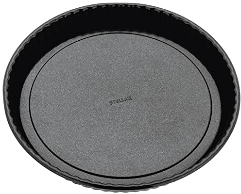 Stellar Non-Stick 10 Flan Tin with Loose Base and Fluted Sides, Dishwasher Safe 25cm x 3cm