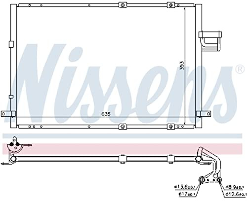 NISSENS 94637 Klimakondensator Klimaanlage Auto ohne Trockner für KIA CARENS II (FJ) 0K2KB61480 351303001 CO4078