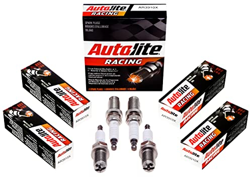 Autolite - AR3910X AR-Hochleistungs-Renn-Zündkerze, ohne Widerstand, 4 Stück