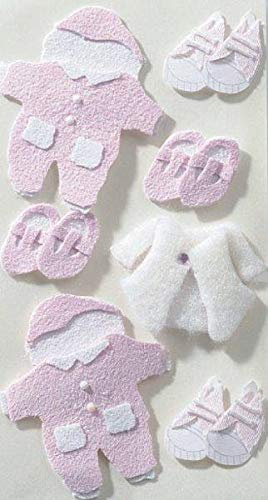 Artoz Artwork 3D Motiv-Sticker 185580-16,Babybekleidung rosa, Handmade(1)