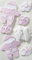 Artoz Artwork 3D Motiv-Sticker 185580-16,Babybekleidung rosa, Handmade(1)