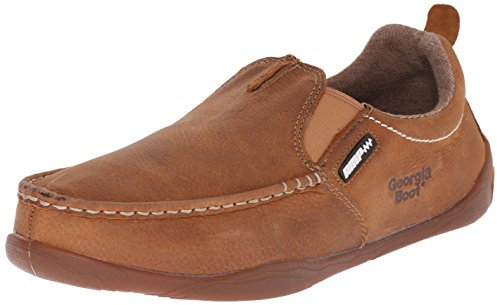 Georgia Boot Cedar Falls Moc-Toe Slip-On, Tan, Size 10.5(M)