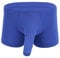 TiaoBug Herren Boxershorts Boxer Unterwäsche Pants Unterhosen Halb-Transparent Männer Boxershorts Trunk mit Penishülle Blau XXL