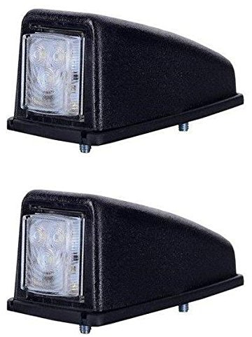 2 x LED Weiß Dach vor Ecke Marker Lights 12 V 24 V E9 markiert für LKW Truck Trailer