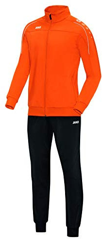 JAKO Unisex Kinder Trainingsanzug Polyester Classico, Neonorange, 128