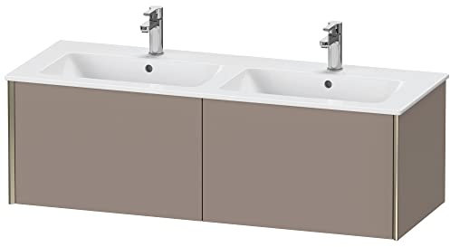 Duravit XViu 4029 Waschtischunterbau wandhängend, 2 Auszüge, für Doppelwaschtisch ME by Starck 233613, 1280x480 mm, XV40290B143, Farbe: champagner matt/basalt matt