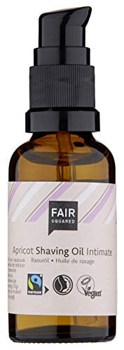 FAIR SQUARED Shaving Oil Intimate Apricot 30 ml - Vegane Naturkosmetik in der Zero Waste Mehrweg-Glasflasche
