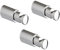 3 Regale Wandhalterung für Handtuchheizkörper und horizontale Rohre mit Einer Tragfähigkeit von bis zu 90 kg. Rohrdurchmesser von Ø15 bis 28 mm