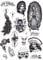 Tatsy, Chicano Set, Tatouage Temporaire, Autocollant, Pour Hommes Et Femmes, Faux Tatouages Corporels, Déguisement, Culture De Style Chicano, Gangsta Lowrider, Dessins Réalistes, Uniques