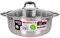 Quttin | Cacerola Profesional New Caesar de Inducción para Cocina y Horno | Cacerola Grande de Acero Inoxidable Antiadherente con Tapa de Cristal y Asas | 32 cm/10 L | Apta para Todo Tipo de Cocinas