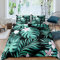 Homemissing Palm Leaves Duvet Cover Set Tropical Leaves Plant Botanical Bedding Set for Kids Boys Girls Adults Green Plants Comforter Cover 2Pcs Breathable Microfiber Bedding with 2 Pillowcases King